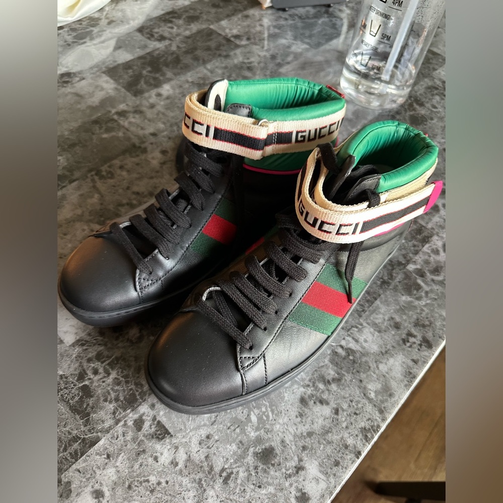 Gucci black high top sneakers
